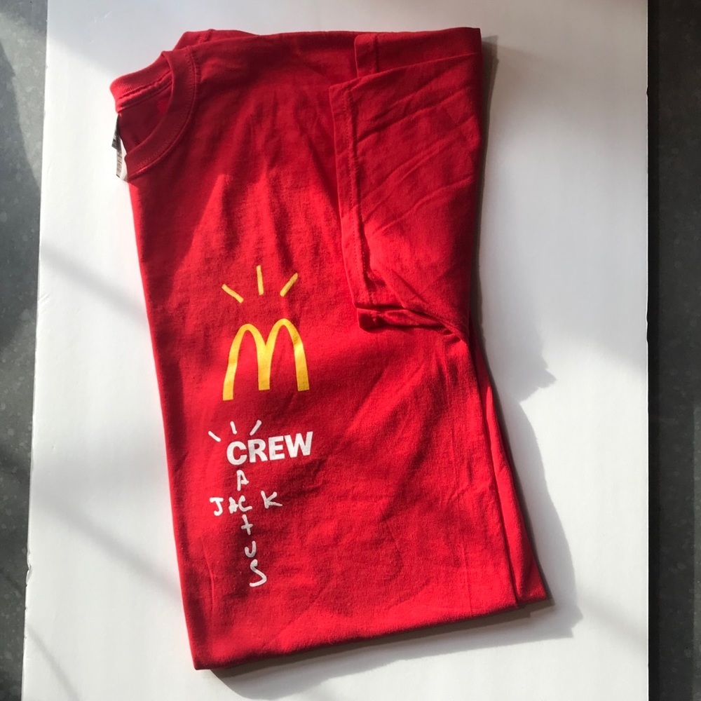 Travis Scott Cactus Jack X McDonald’s Crew Tee Exclusive Collaboration